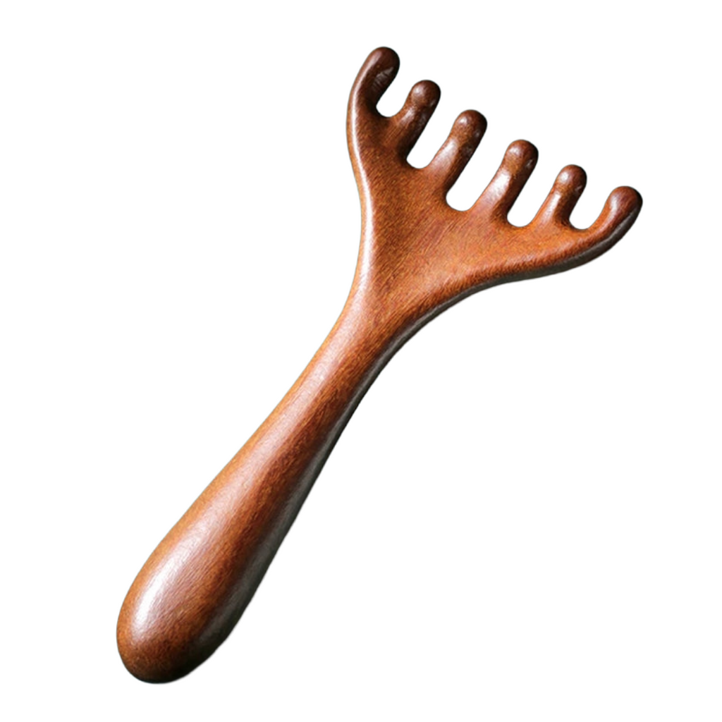 Wooden Meridian Massage Comb Anti-static - Promote Blood Circulation Hair & Body
