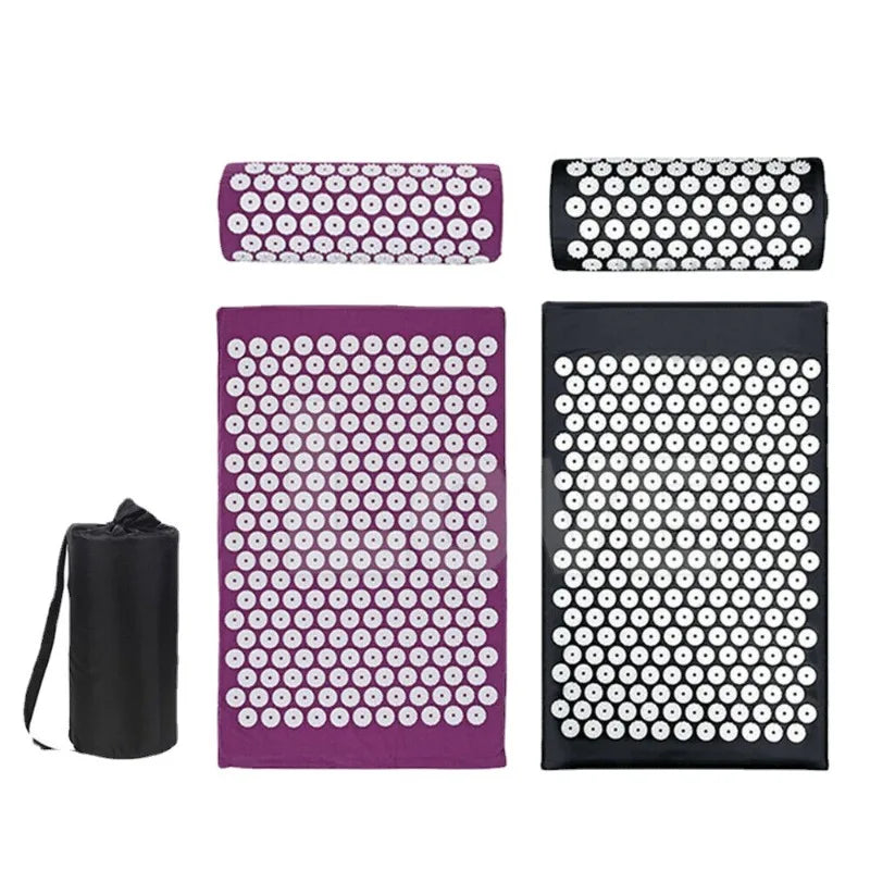 Acupressure Mat and Pillow Set — Head & Body Pressure Therapy