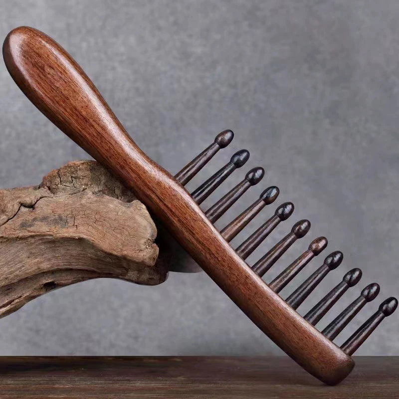 Natural Comb — Anti-Static No-Snag Wooden Hair Tool