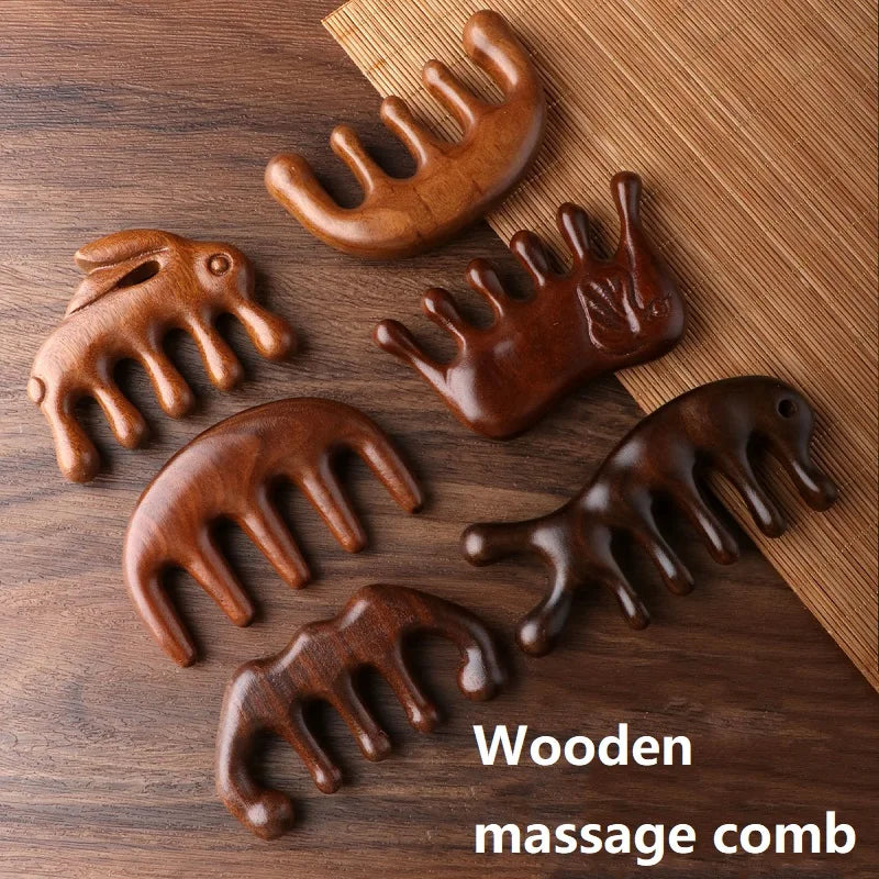 Hair & Body Wooden Massager Comb